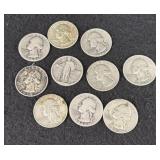 (10) SILVER QUARTERS