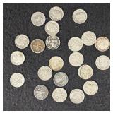(22) SILVER DIMES