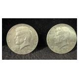 1965 & 1967 KENNEDY HALF-DOLLARS - 40%