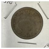 1910 LIBERTY 'V' NICKEL