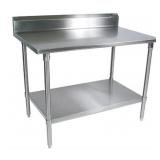 36' STAINLESS STEEL WORK TABLE