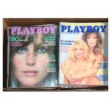 FULL BOX OF 1970'S AND 80'S PLAYBOY MAGAZINES