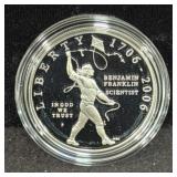 2006 BEN FRANKLIN "SCIENTIST" PROOF SILVER DOLLAR-