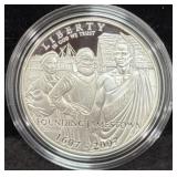 JAMESTOWN 400TH ANNIVERSARY PROOF SILVER DOLLAR -