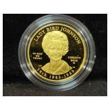 2015 FIRST SPOUSE GOLD UNCIR. LADY BIRD JOHNSON