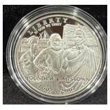 JAMESTOWN 400TH ANN. PROOF SILVER DOLLAR -