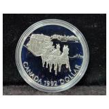 92 CANADIAN STERLING SILVER PROOF DOLLAR