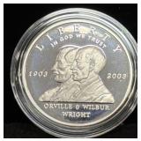 2003 FIRST FLIGHT CENTENNIAL PROOF SILVER DOLLAR -