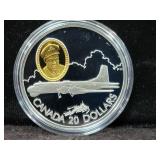 1998 CANADIAN $20 COMM. AVIATION CANADAIR CP-107