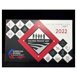 2022 AMERICAN WOMEN SILVER PROOF QUARTERS SET -