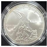 2005 MARINE CORPS 230TH ANN. PROOF SILVER DOLLAR -