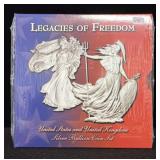 LEGACIES OF FREEDOM - US & UK SILVER BULLION COIN