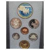 1992 ROYAL CANADIAN MINT 7 COIN PROOF SET