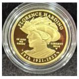 2014 FLORENCE HARDING FIRST SPOUSE GOLD PROOF COIN