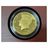 50TH ANN. KENNEDY HALF DOLLAR GOLD PROOF COIN