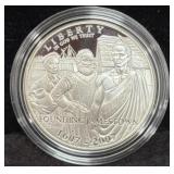 JAMESTOWN 400TH ANNIVERSARY PROOF SILVER DOLLAR -