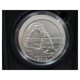 2014 5OZ SILVER ARCHES NATIONAL PARK UTAH COIN