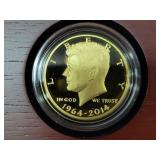 50TH ANN. KENNEDY HALF DOLLAR GOLD PROOF COIN