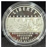 2007 LITTLE ROCK CENTRAL HIGH PROOF SILVER DOLLAR