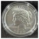 2025-P UNC PEACE SILVER DOLLAR - BOX AND COA -