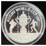 PROOF COMMEMORATIVE $5 COIN IN STERLING SILVER