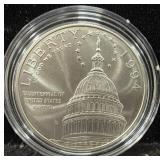 1994-D BICENTENNIAL OF U.S. CAPITOL UNC SILVER