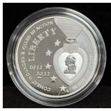 2022 NATIONAL PURPLE HEART PROOF SILVER DOLLAR -