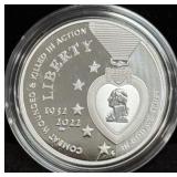 2022 NATIONAL PURPLE HEART PROOF SILVER DOLLAR -