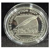 1987-S U.S. CONSTITUTION PROOF SILVER DOLLAR -