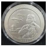 2021 "TUSKEGEE AIRMEN" 5 OZ UNC SILVER ROUND -