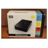 WD Elements External Hard Drive 500GB