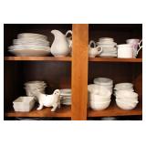 Misc. White Ceramic Kitchen Dish Collection