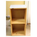 Painted Top Wooden Cubby Shelf