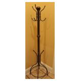 69" Antique Style Brass Coat Rack