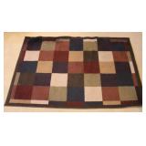 Checkered Pattern Gabbeh Area Rug
