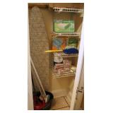 Ironing Board & Cleaning Supplies Closet Contents