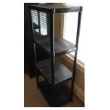 Black Plastic Storage Shelf