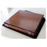 Wooden Coin Case w/ Velvet Bag