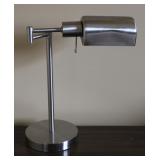 Silver Swing Arm Desk Lamp