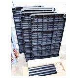 Black Plastic Storage Shelf