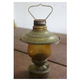 Mini Amber Glass Oil Lantern