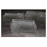 (13) Hazel Atlas Snack, Sip & Smoke Trays