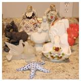 Collection of Figurines & Avon Perfume Bottles