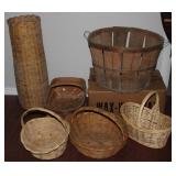 (6) Various Style Gather Baskets