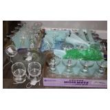 Etched Clear Glass Dish Collection