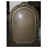 Antique Convex Bubble Glass Arched Frame