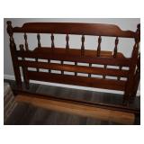 Twin Spindle Wooden Bed Frame & Slats