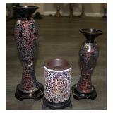 Mosaic Candle Holders w/ Wax Warmer