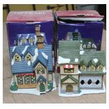 (2) Ceramic Village Houses