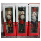 (3) Old World Wooden Nutcrackers
